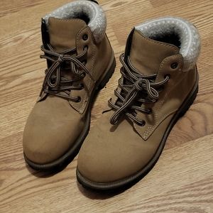 LC Waikiki Tan Lace Up Boots 7.5 Combat